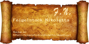 Feigelstock Nikoletta névjegykártya
